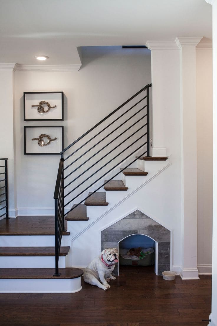 Pet Nook Under the Stairs