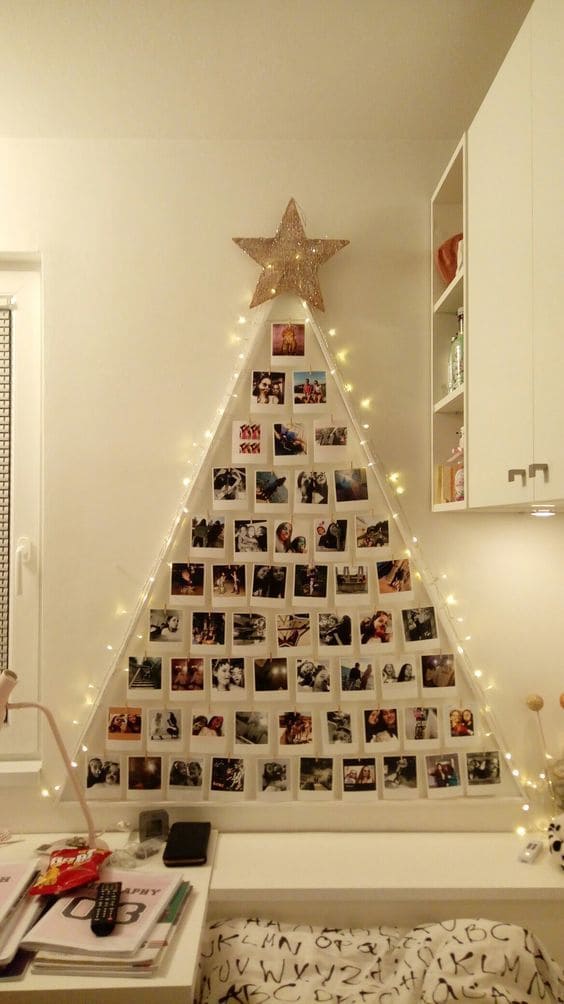 Polaroid Christmas Tree