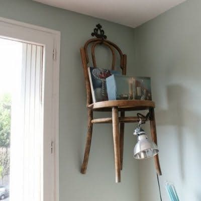 Quirky Floating Chair Shelf Design