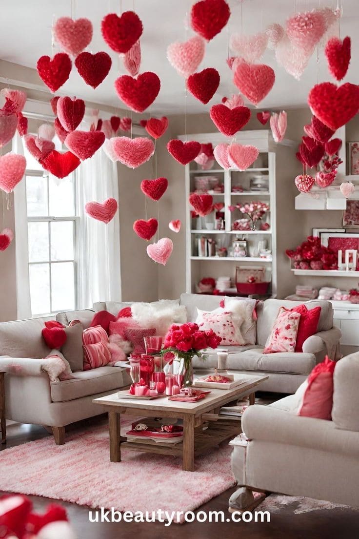 Romantic Heart-Filled Living Room Transformation