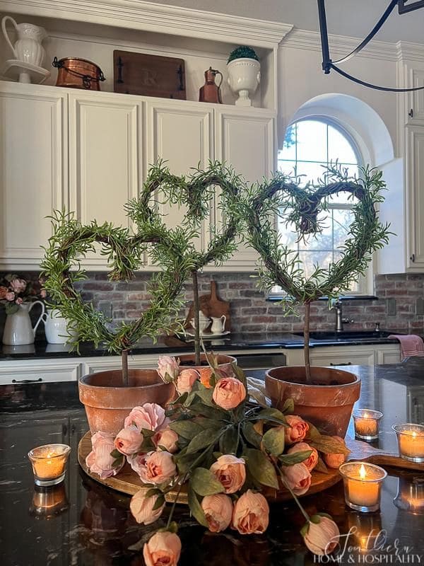 Romantic Rosemary Heart-Shaped Topiaries