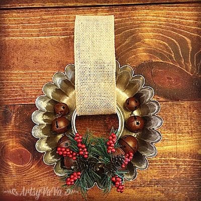 Rustic Baking Mold Christmas Wreath