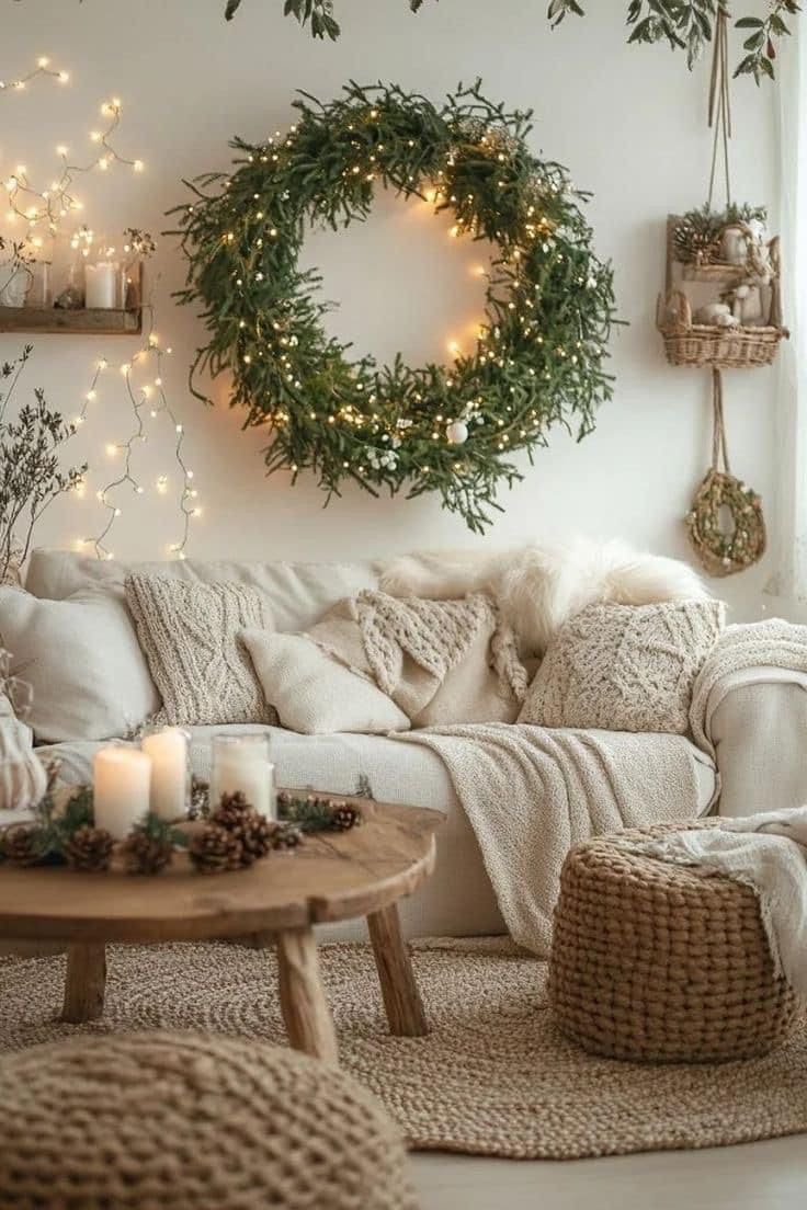 Rustic Cozy Christmas Living Retreat