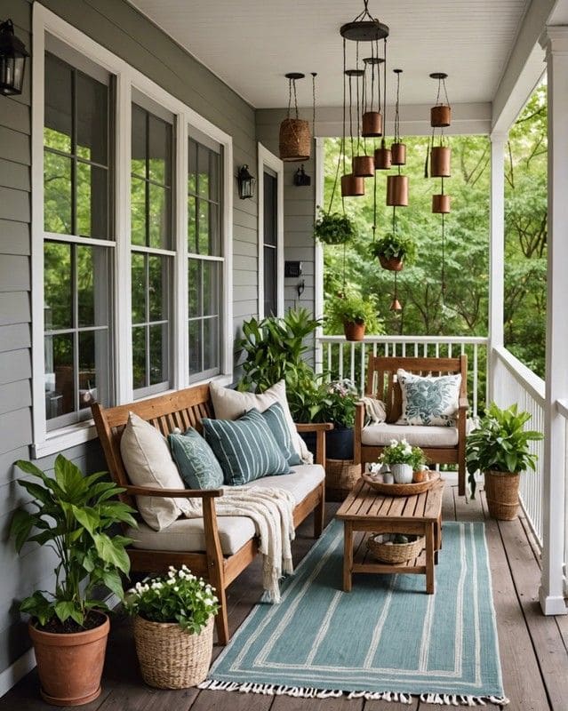 Serene Nature-Inspired Porch Haven