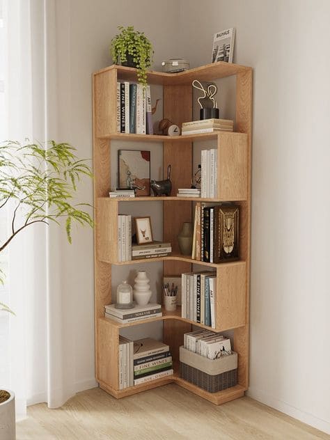 Sleek and Versatile Corner Storage Solution