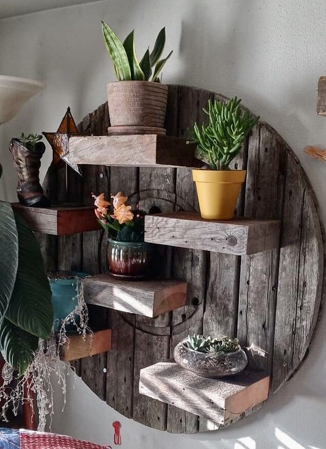 Spool Green Wall Shelf