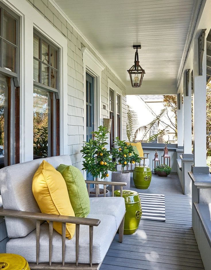 Sunny Citrus-Inspired Porch Design Delight