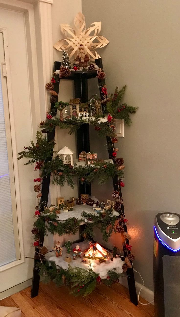 Unique Ladder Christmas Tree