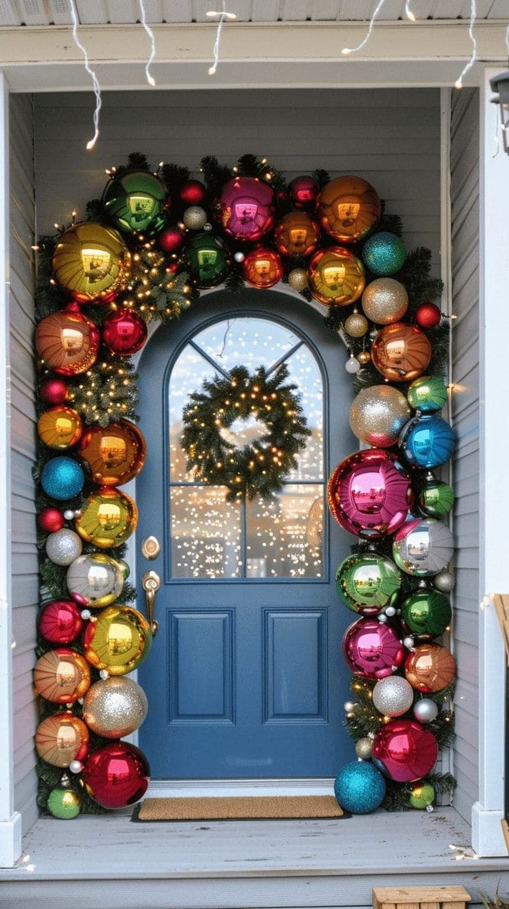 Vibrant Ornament Archway Christmas Decor