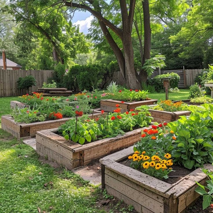 Vibrant Raised Garden Bed Oasis