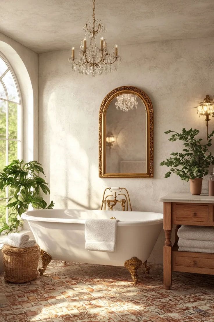 Vintage Bathroom with Timeless Charm