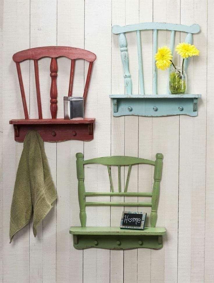 Vintage Chair Backshelf Transformations