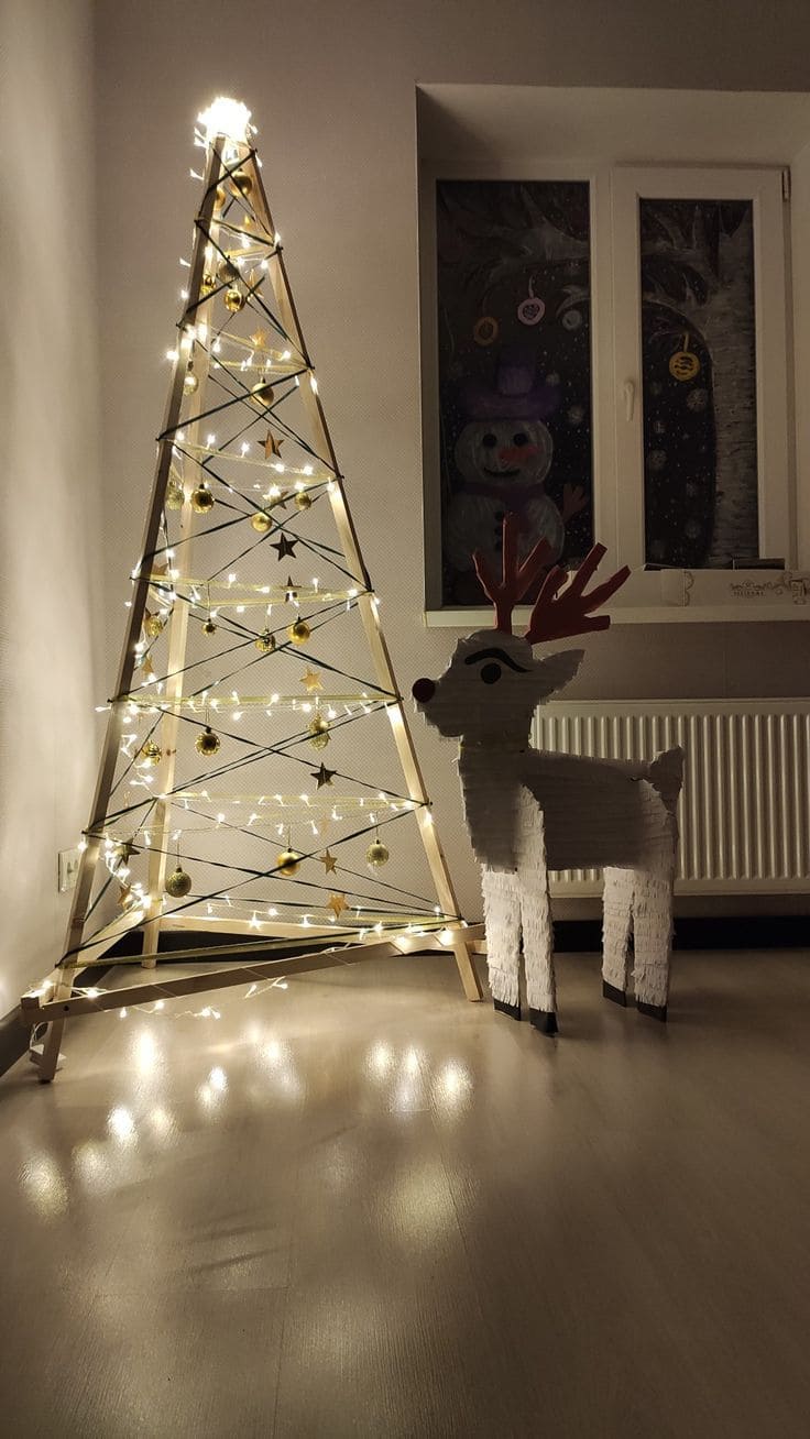 Whimsical Geometric Christmas Tree Delight