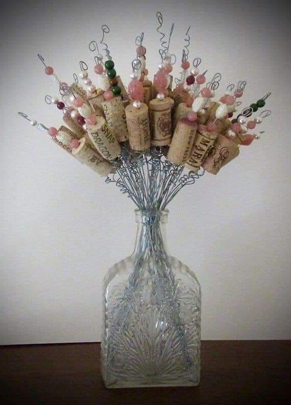 Wine Cork Flower Bouquet