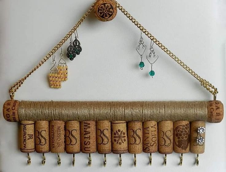 Wine Cork Jewelry Holder