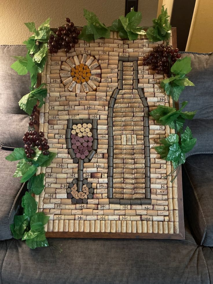 Wine Cork Mosaic Masterpiece