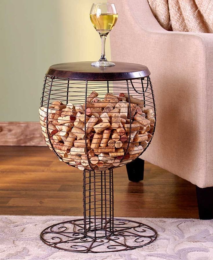 Wine Cork Side Table