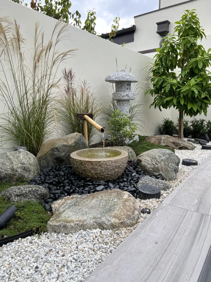 Zen-Inspired Water Fountain Sanctuary