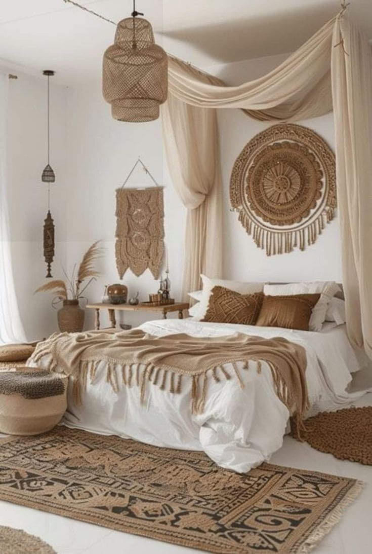 Bohemian Elegance with Earthy Tones