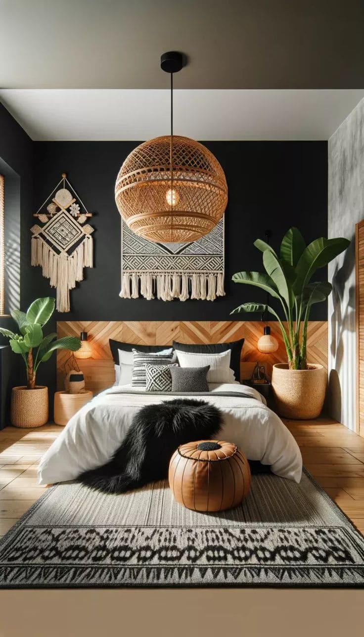 Bold Bohemian Black and Natural Harmony