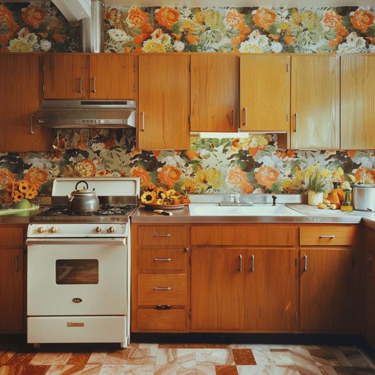 Bold Floral Kitchen Delight