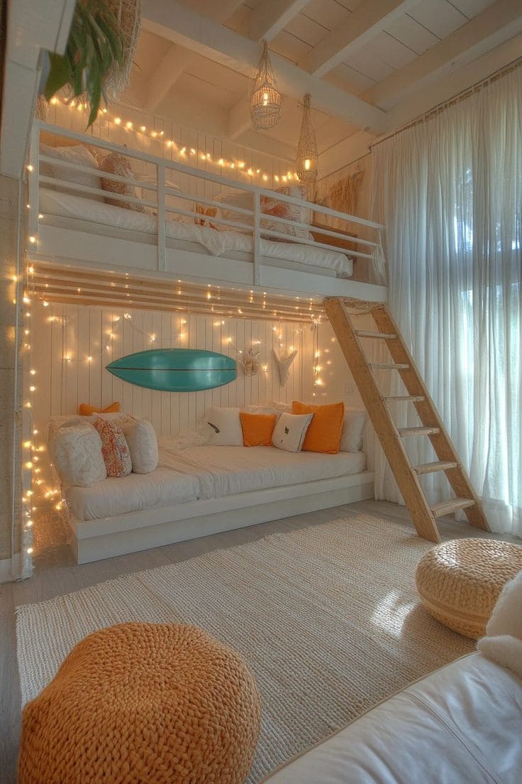 Charming Lofted Haven with Cozy Lights