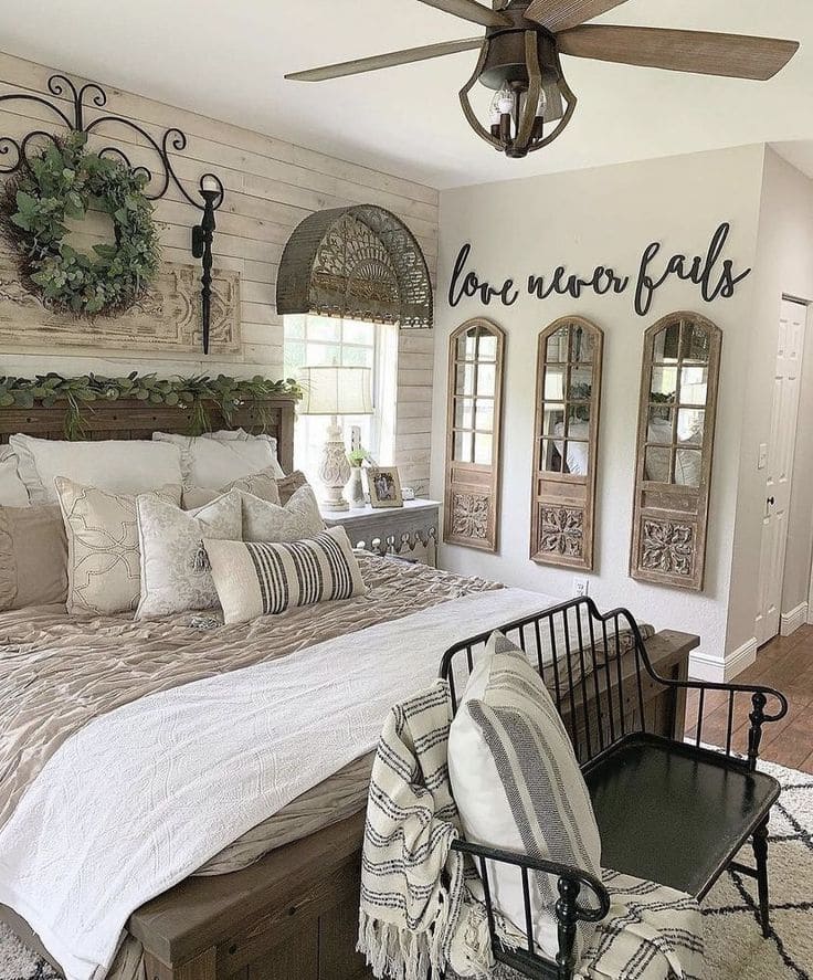 Charming Rustic Bedroom with Cozy Nook