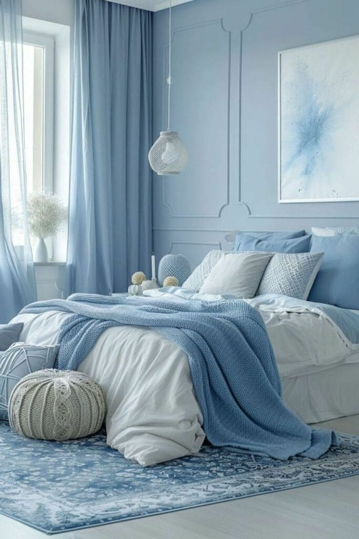 Chic Serenity in Shades of Blue