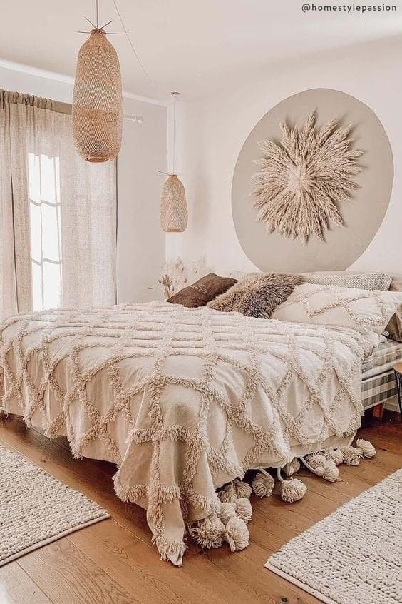 Dreamy Beige Haven with Boho Elegance