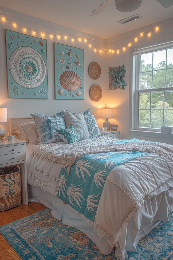 Dreamy Coastal Blue Bedroom Inspiration