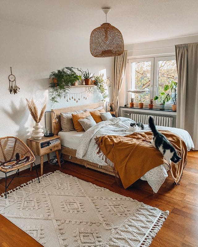 Earthy Charm Boho Bedroom Retreat