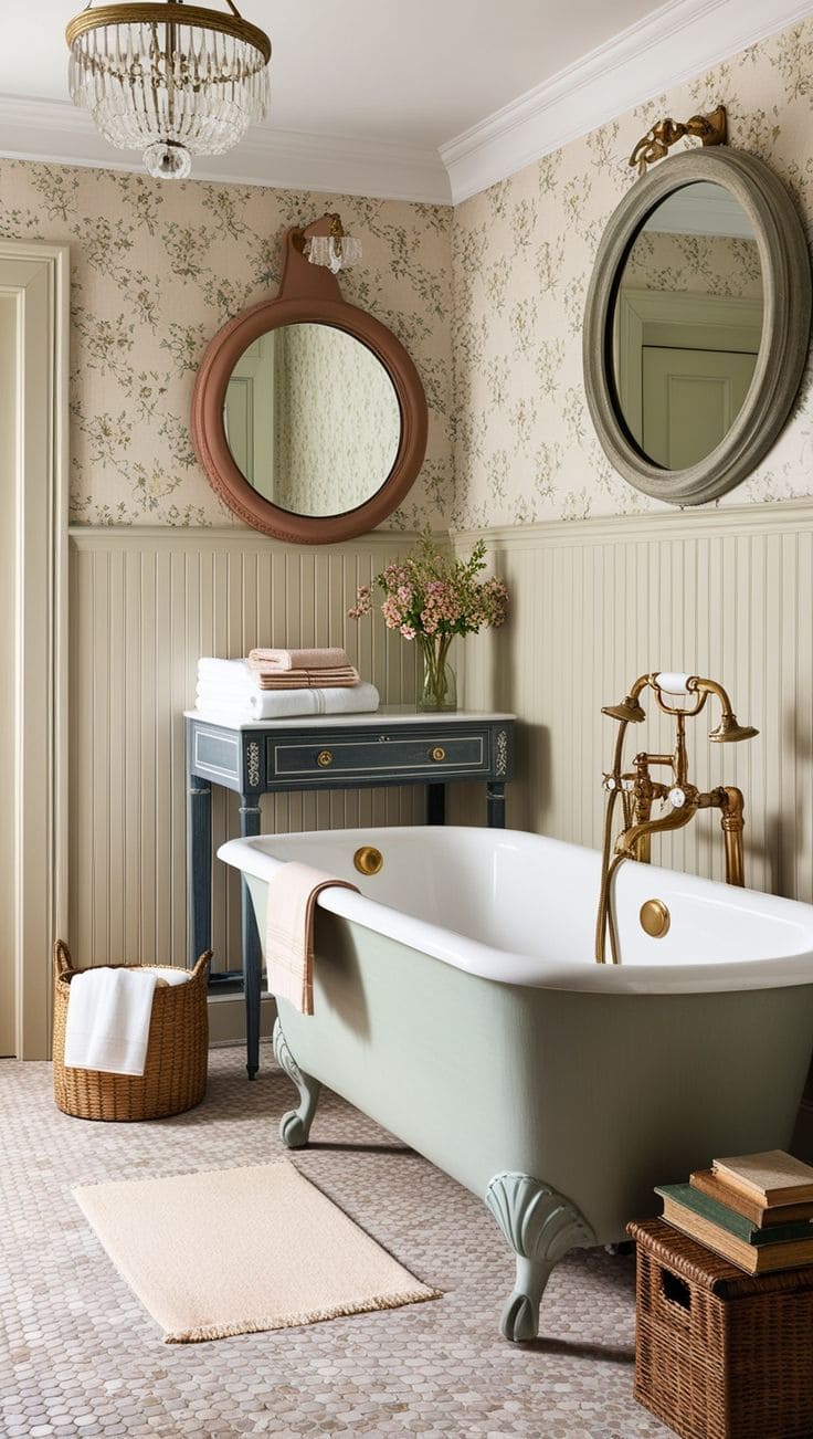 Elegant Clawfoot Tub Vintage Bathroom Design