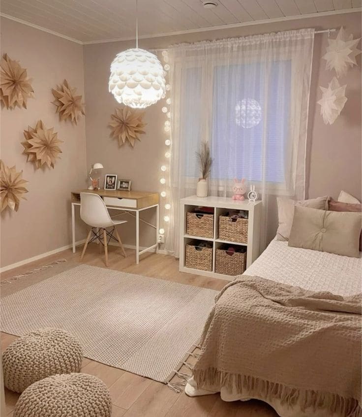 Elegant Neutral Teen Room Design Bliss