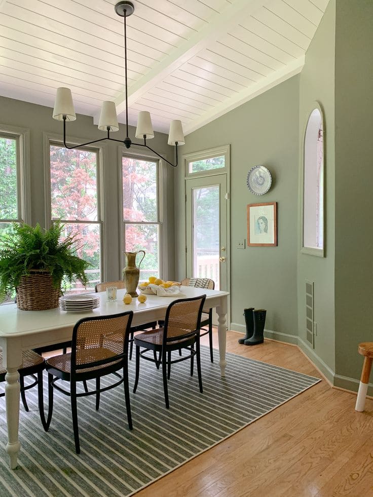 Elegant Sage Green Dining Sanctuary