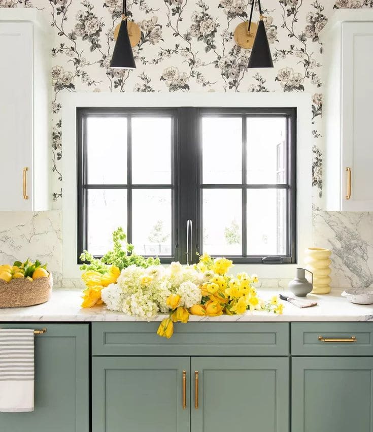 Floral Grace for Your Kitchen