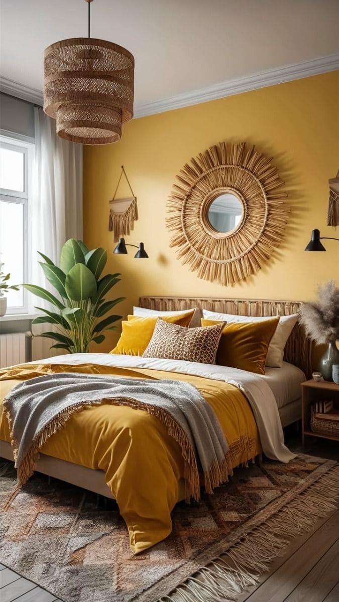 Golden Boho Bedroom Bliss