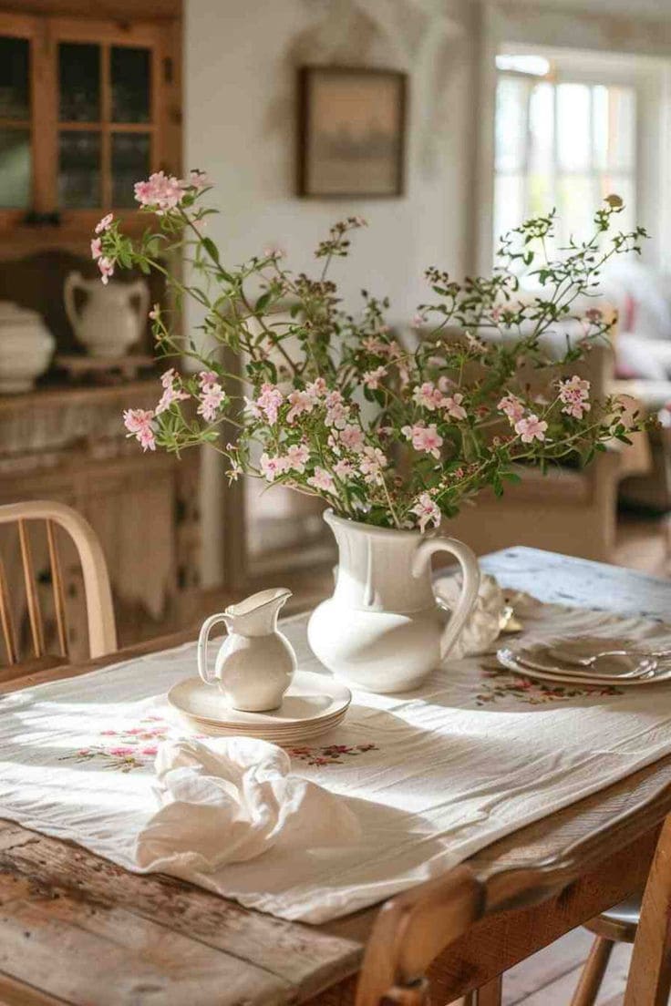 Graceful Floral Table Setting