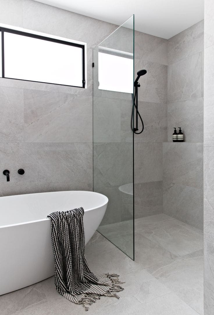 Minimalist Grey Bathroom Serenity