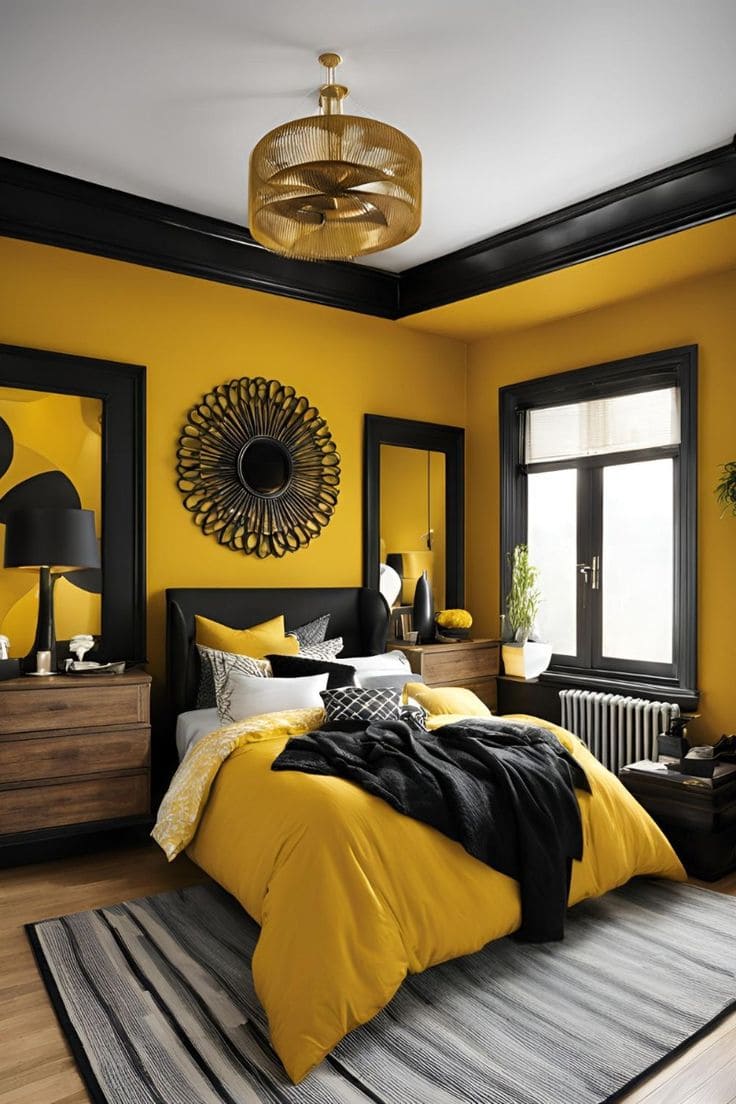 Mustard and Black Luxury