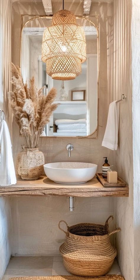 Natural Boho Bathroom Bliss