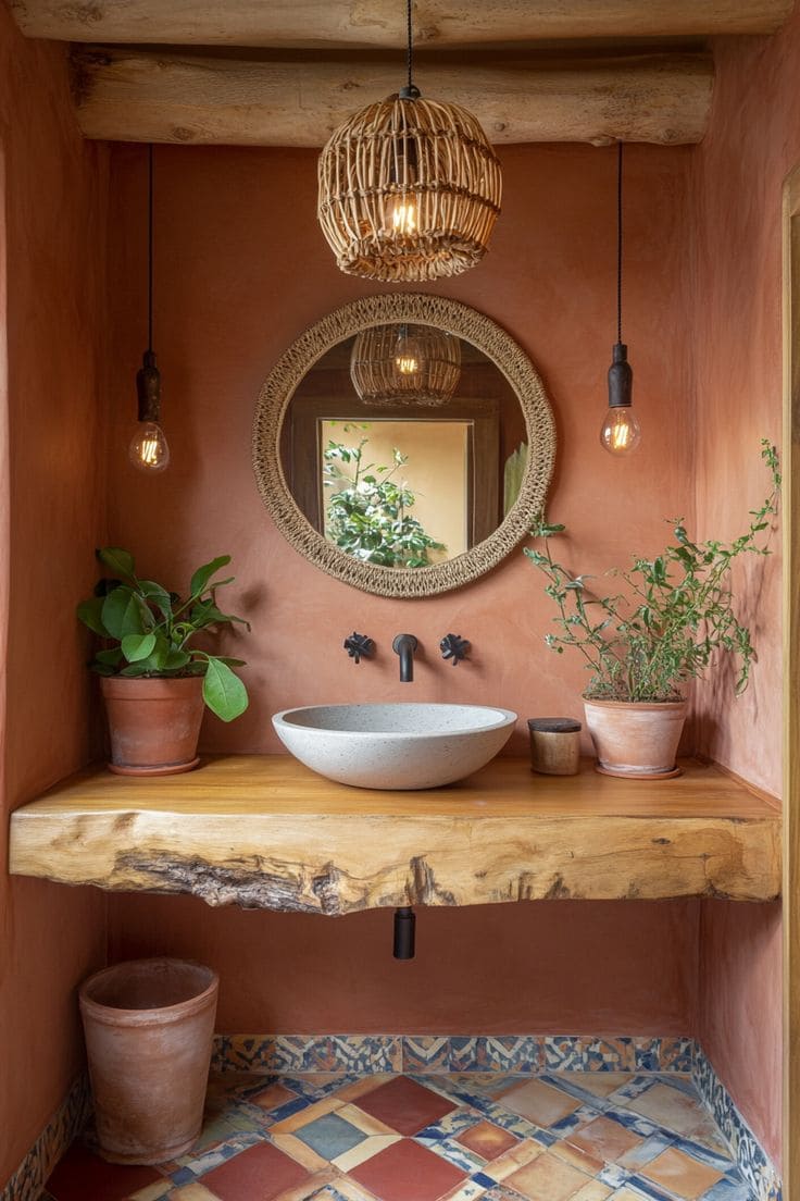 Nature-Inspired Bathroom Retreat