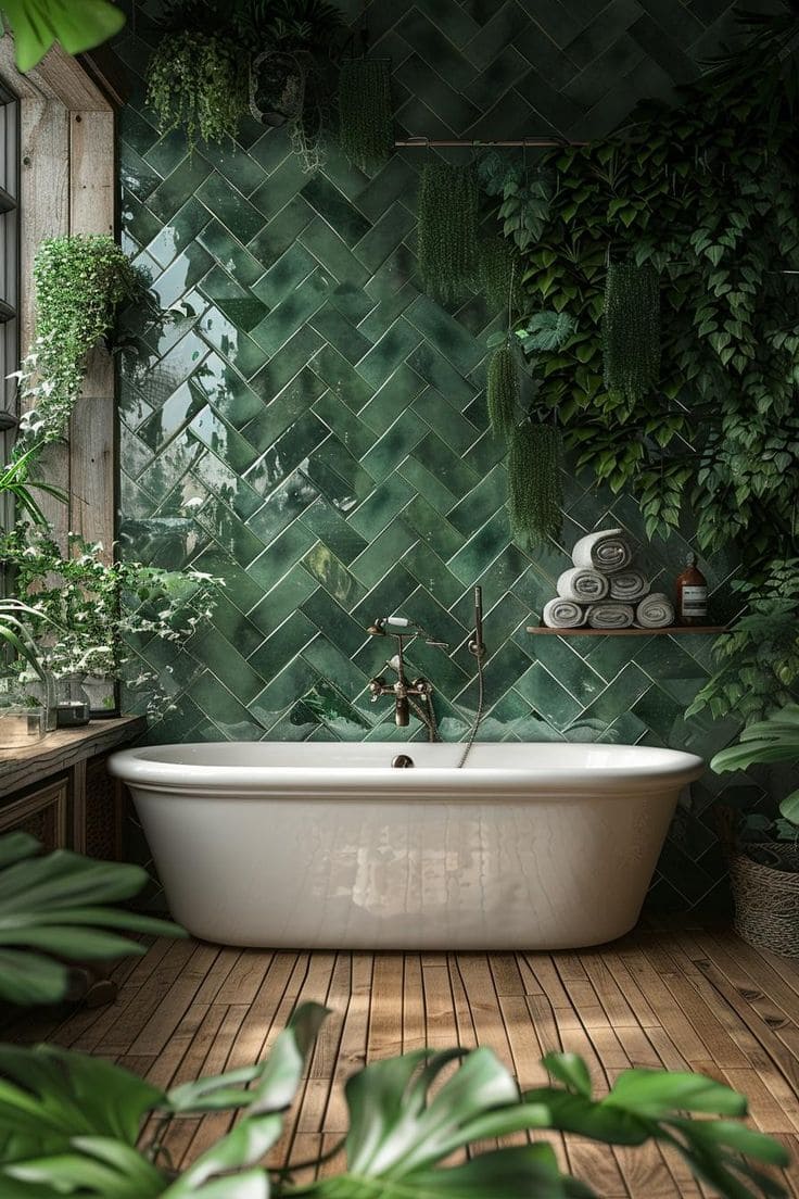 Nature-Luxury Bathroom Bliss