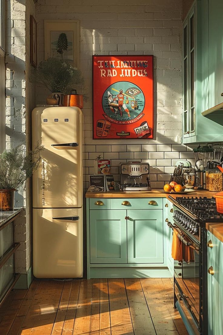 Retro Bold Vintage Kitchen Style