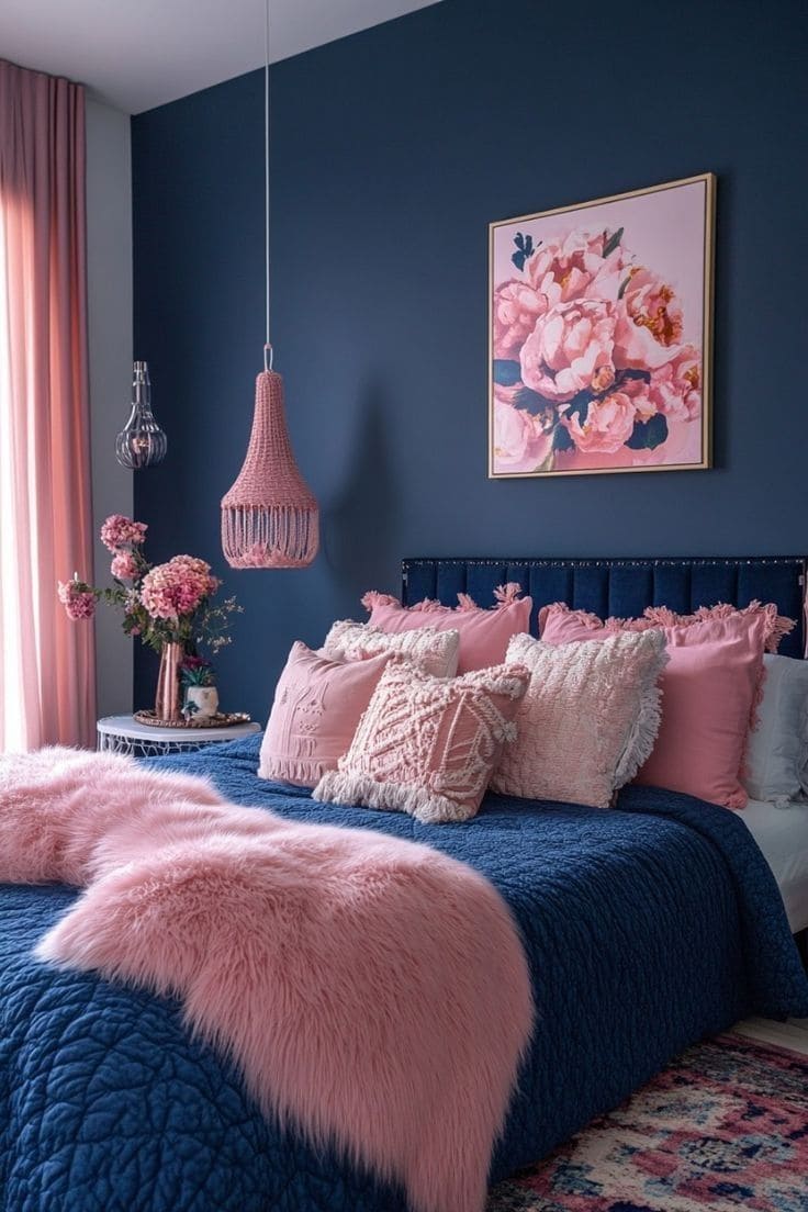 Romantic Navy and Blush Elegance