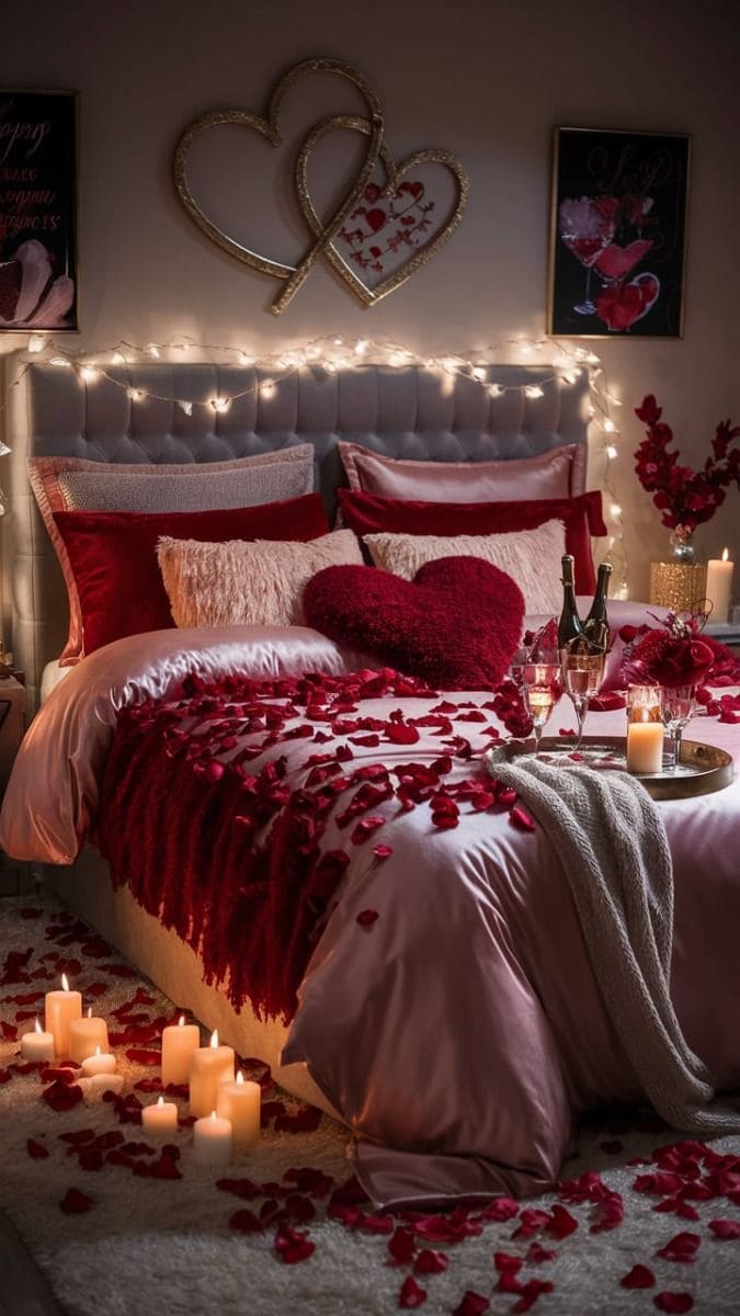 Romantic Rose-Infused Bedroom Retreat