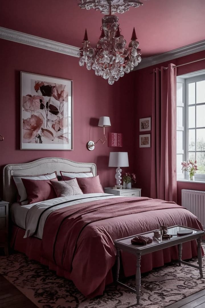 Romantic Rosy Elegance Bedroom