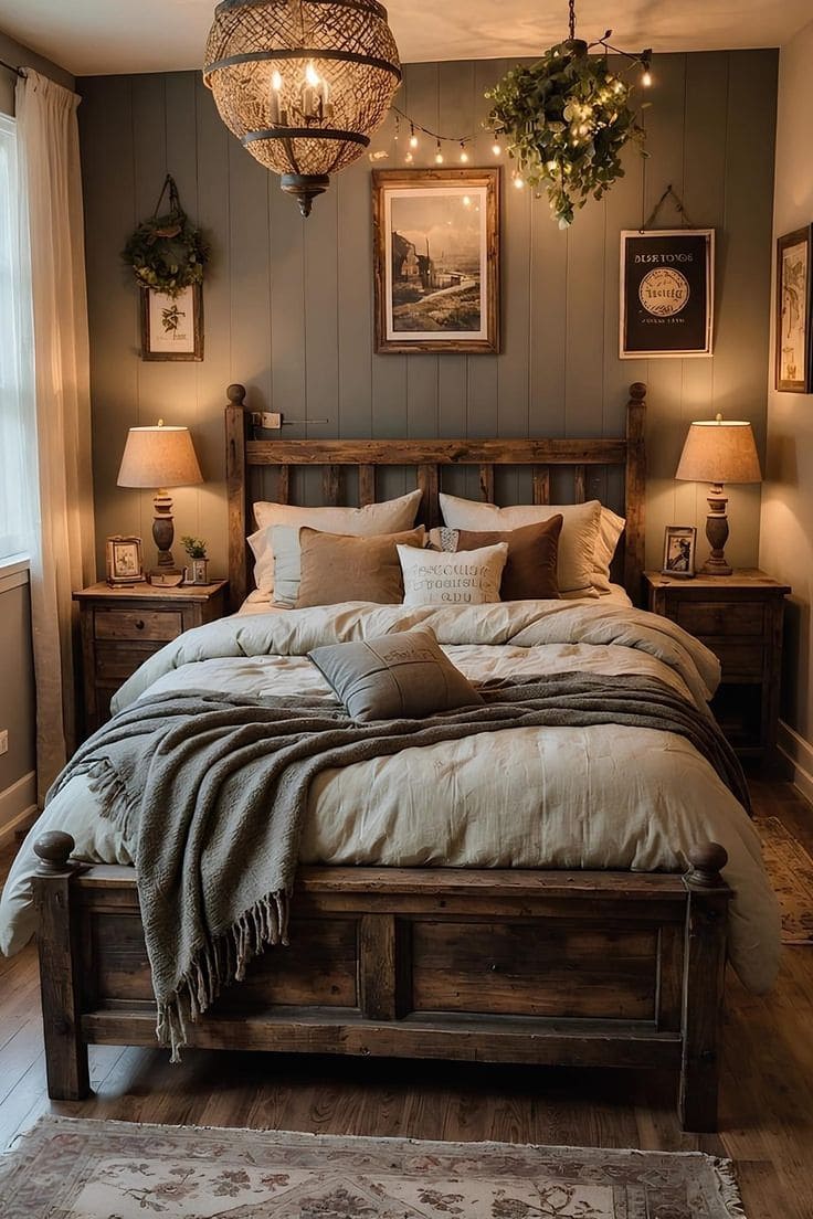 Rustic Charm Meets Cozy Farmhouse Elegance