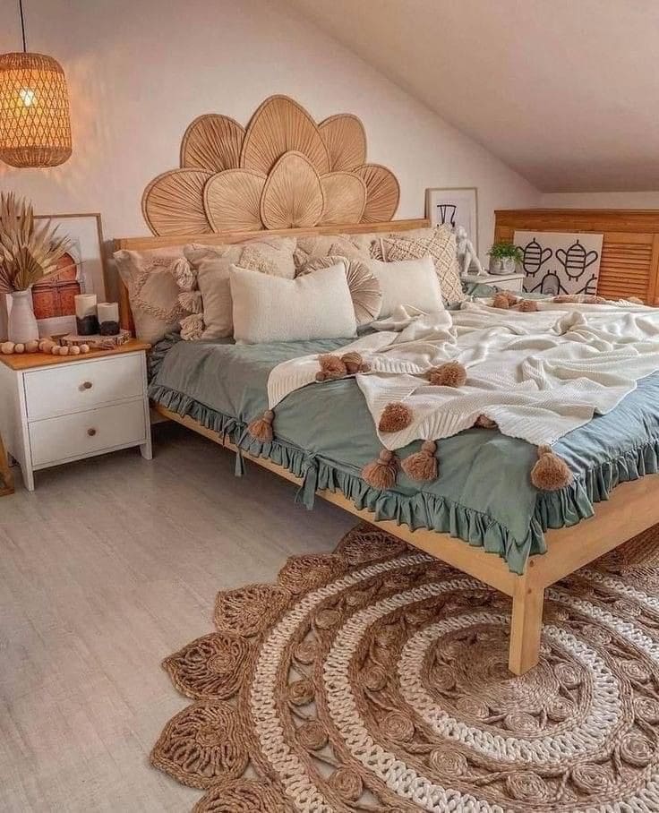 Rustic Elegance in Bohemian Bedroom Design