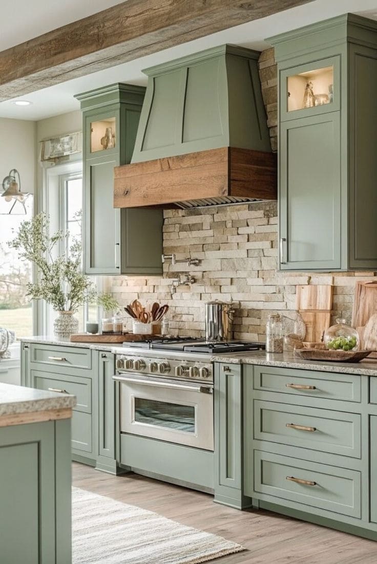 Rustic Elegance with Sage Green Charm