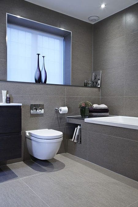 Sleek Grey Bathroom Design